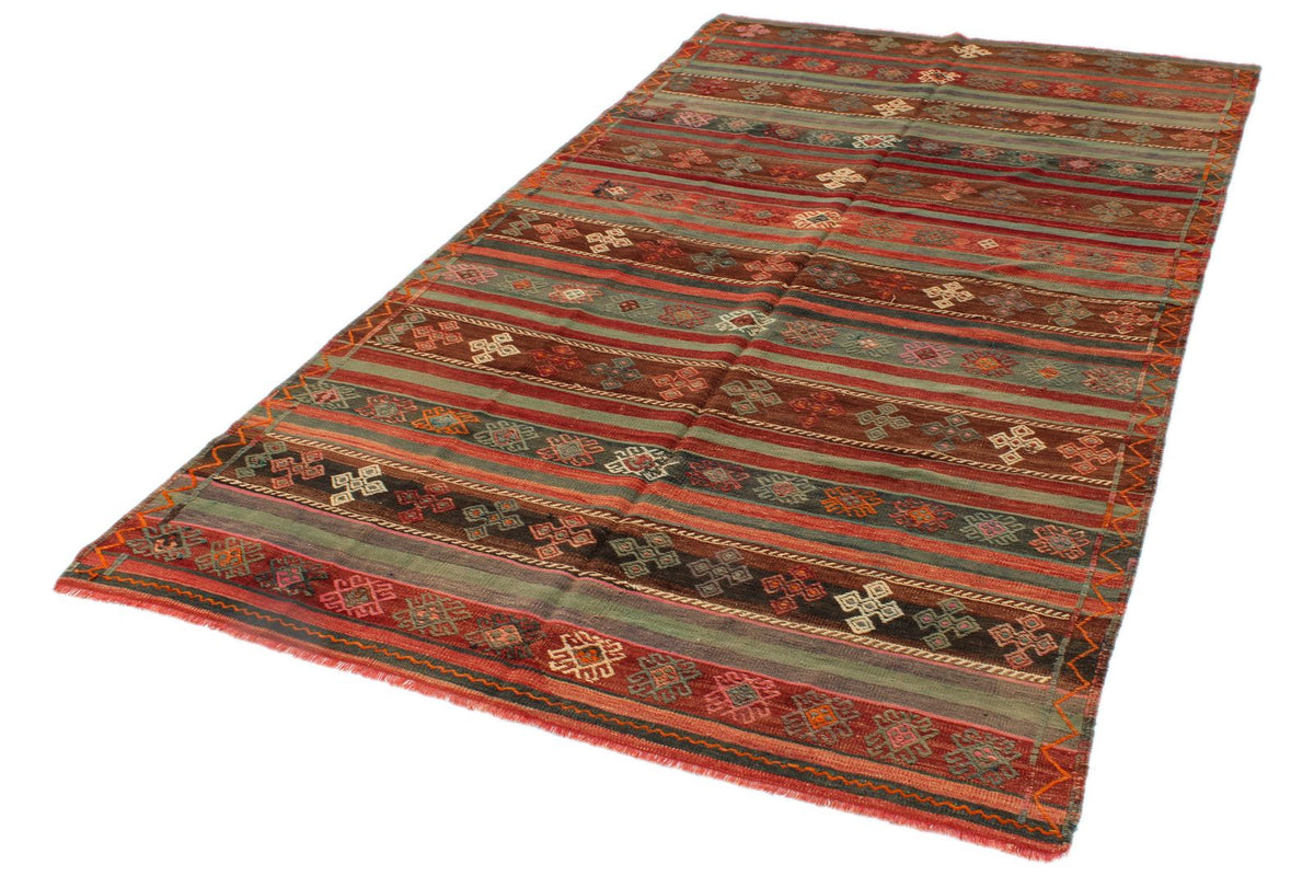 5x10 Multicolor Turkish Tribal Rug