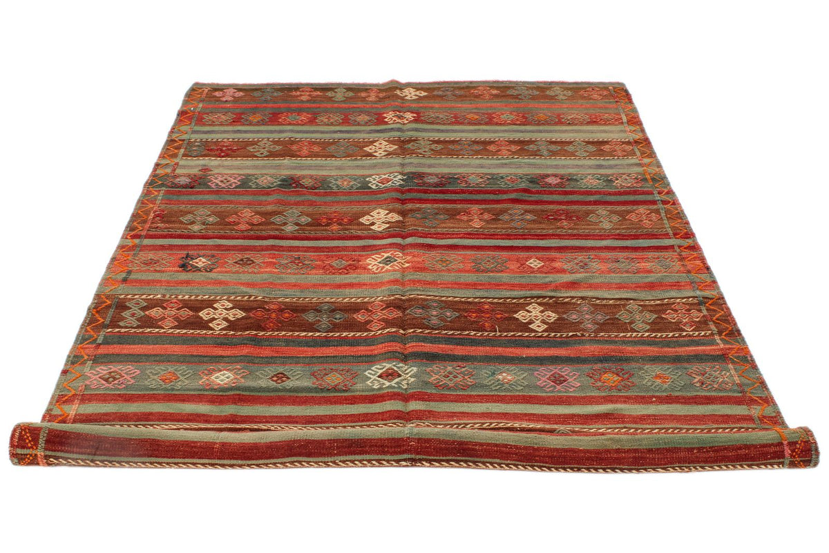 5x10 Multicolor Turkish Tribal Rug
