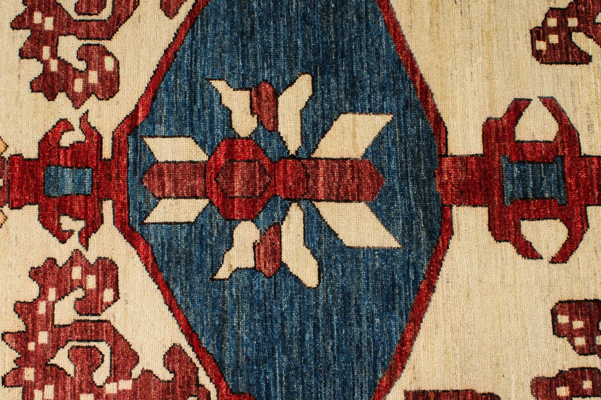 8x10 Navy and Ivory Anatolian Traditional Rug