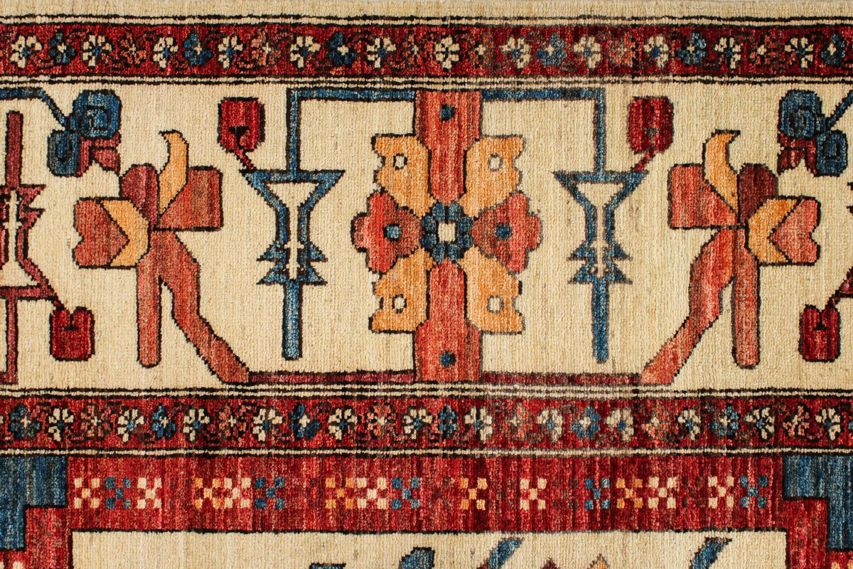 8x10 Navy and Ivory Anatolian Traditional Rug