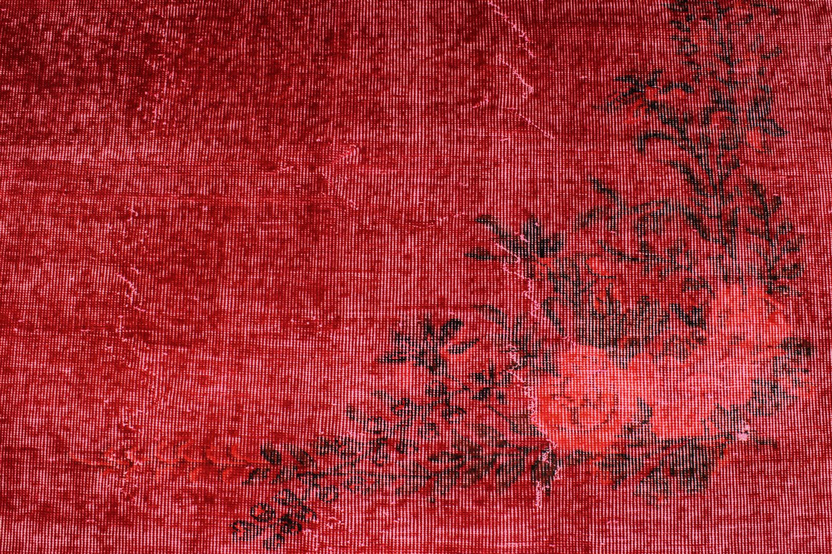 5x9 Red and Red Modern Contemporary Rug