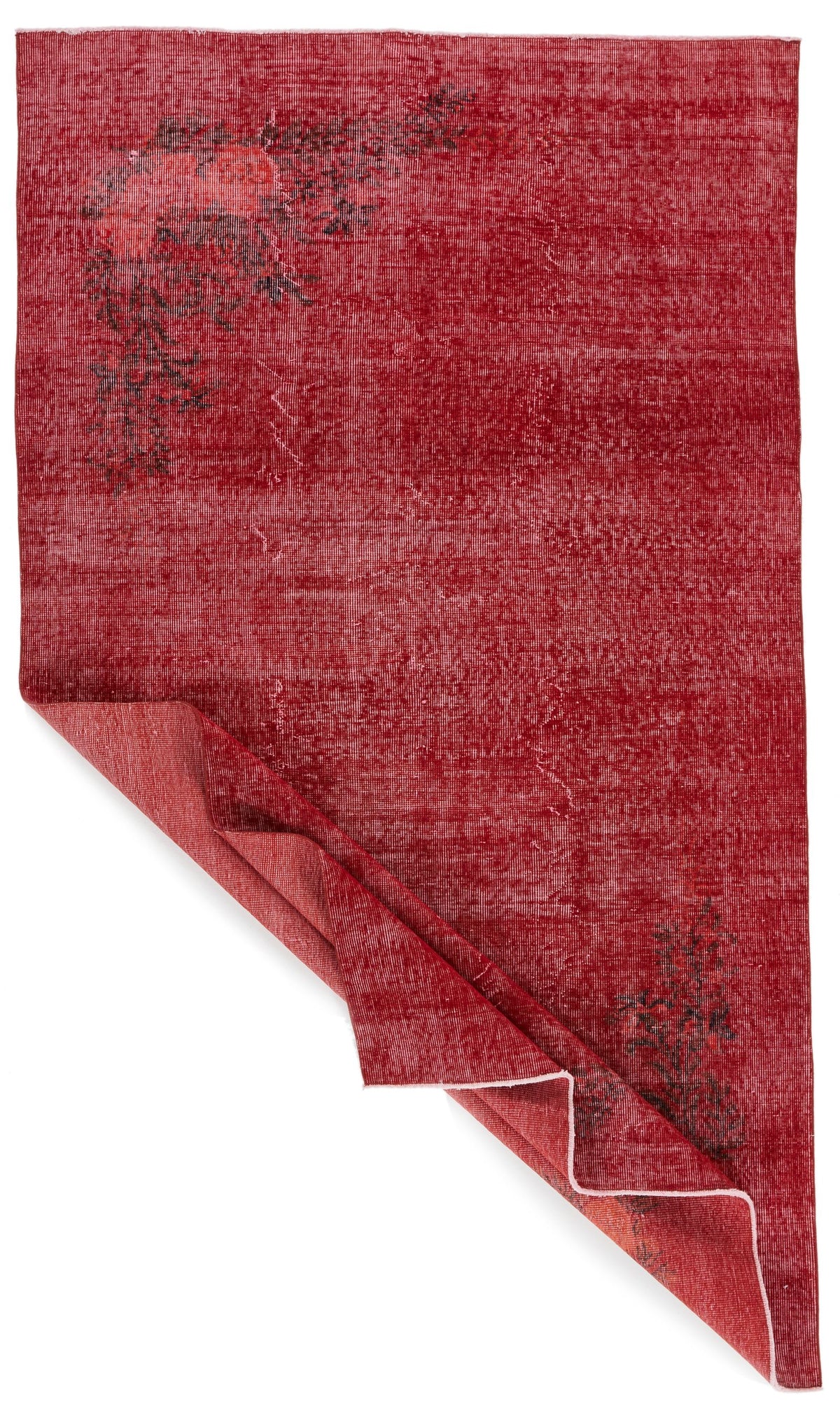 5x9 Red and Red Modern Contemporary Rug
