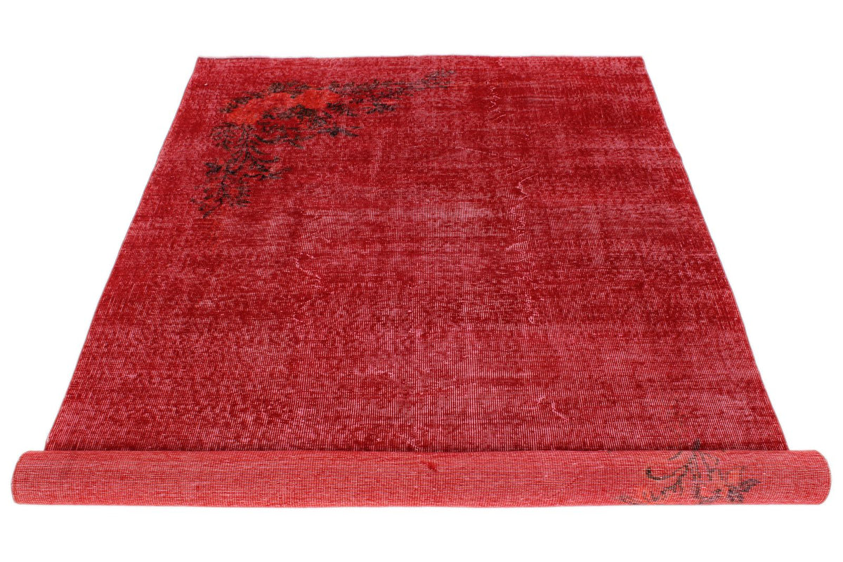5x9 Red and Red Modern Contemporary Rug