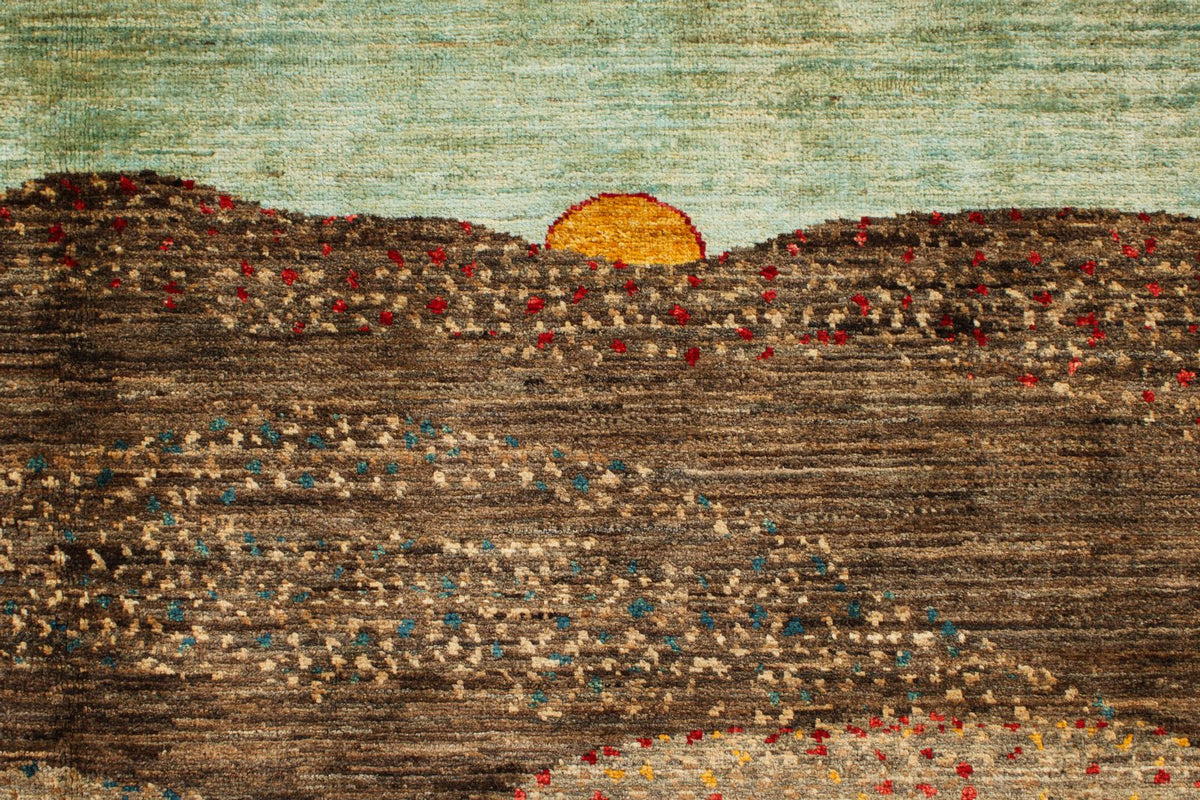 6x8 Brown and Multicolor Anatolian Traditional Rug