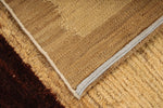 4x6 Beige and Brown Modern Contemporary Rug