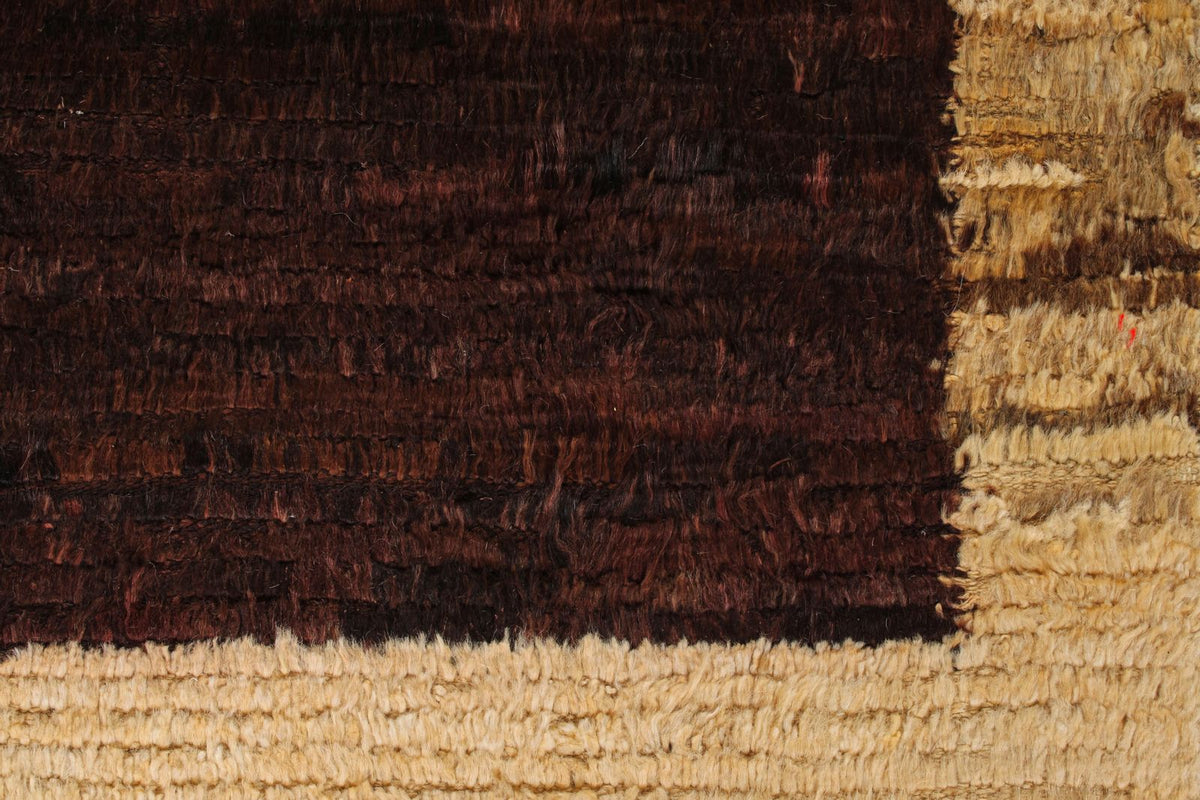 4x6 Beige and Brown Modern Contemporary Rug