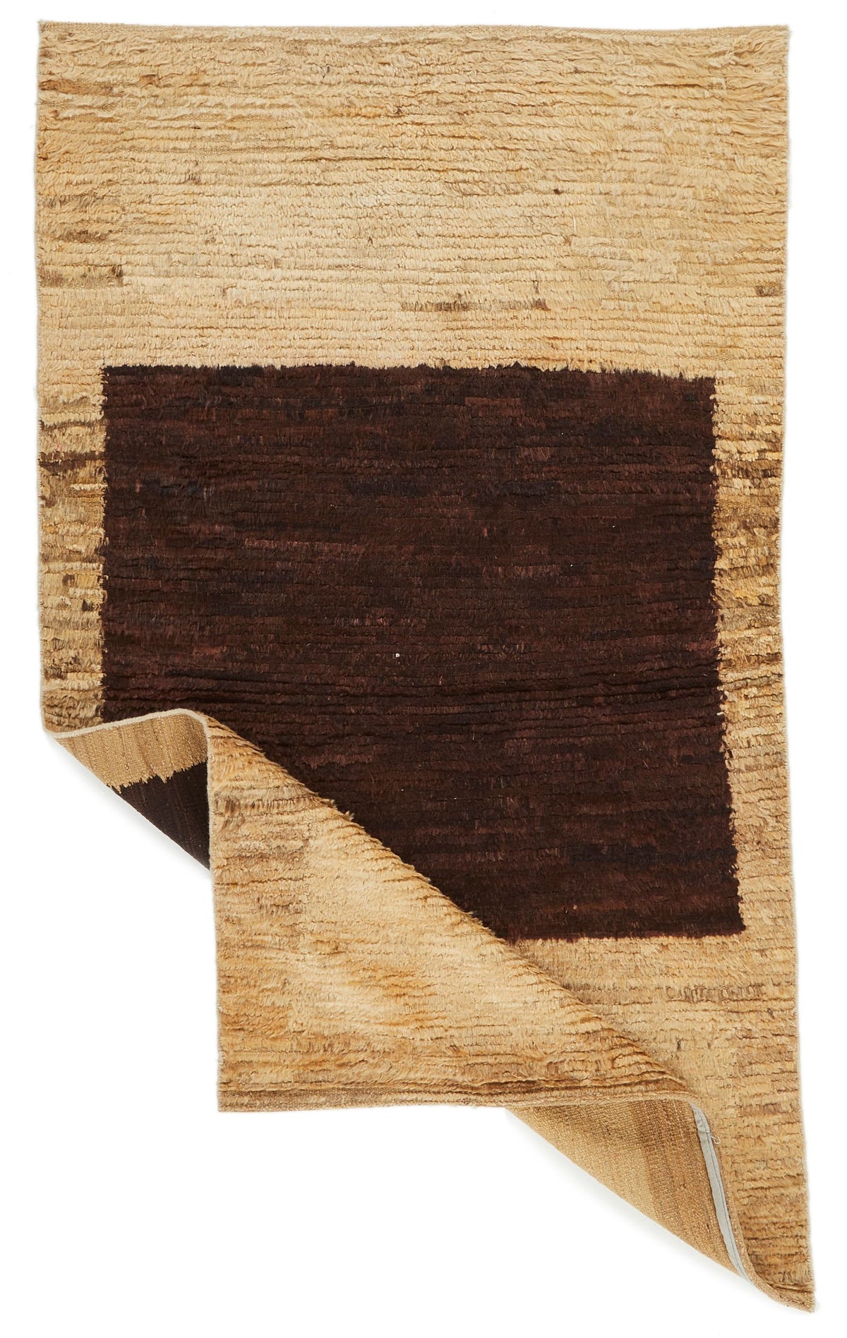 4x6 Beige and Brown Modern Contemporary Rug
