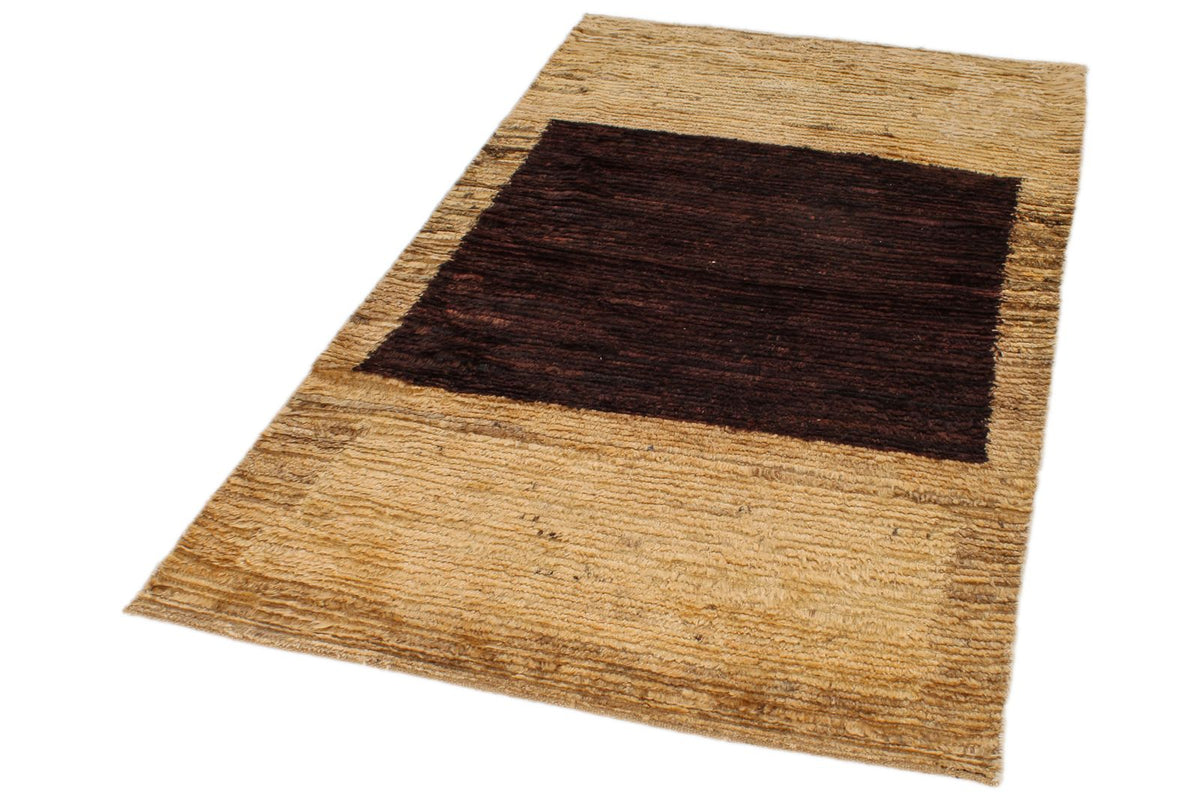 4x6 Beige and Brown Modern Contemporary Rug