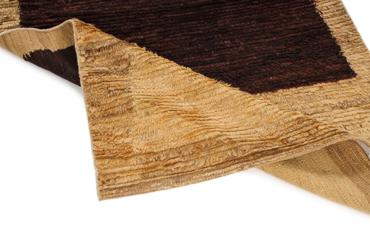 4x6 Beige and Brown Modern Contemporary Rug
