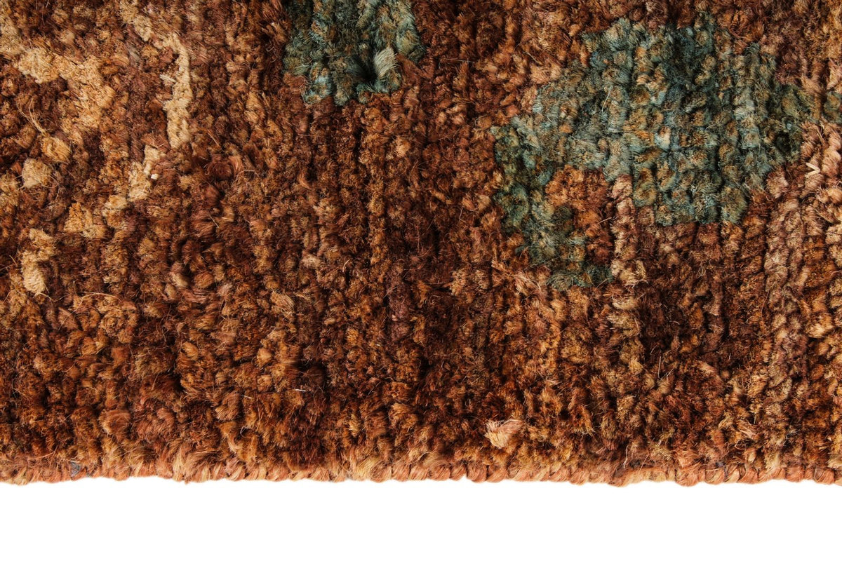 8x10 Brown and Multicolor Modern Contemporary Rug