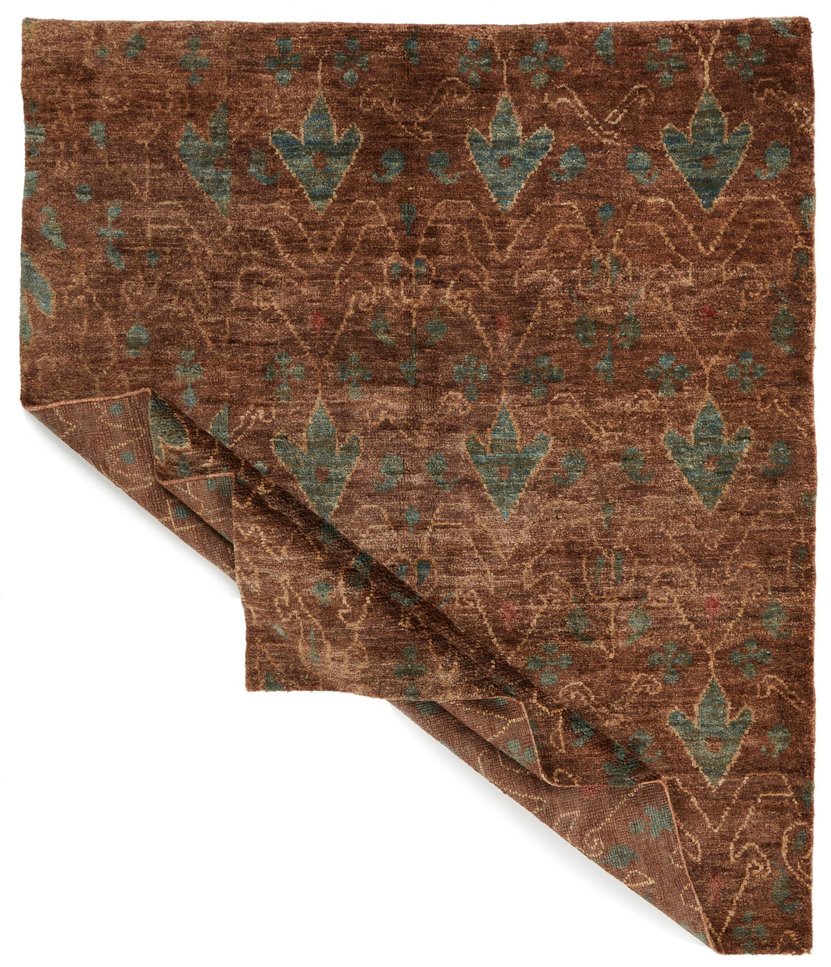 8x10 Brown and Multicolor Modern Contemporary Rug