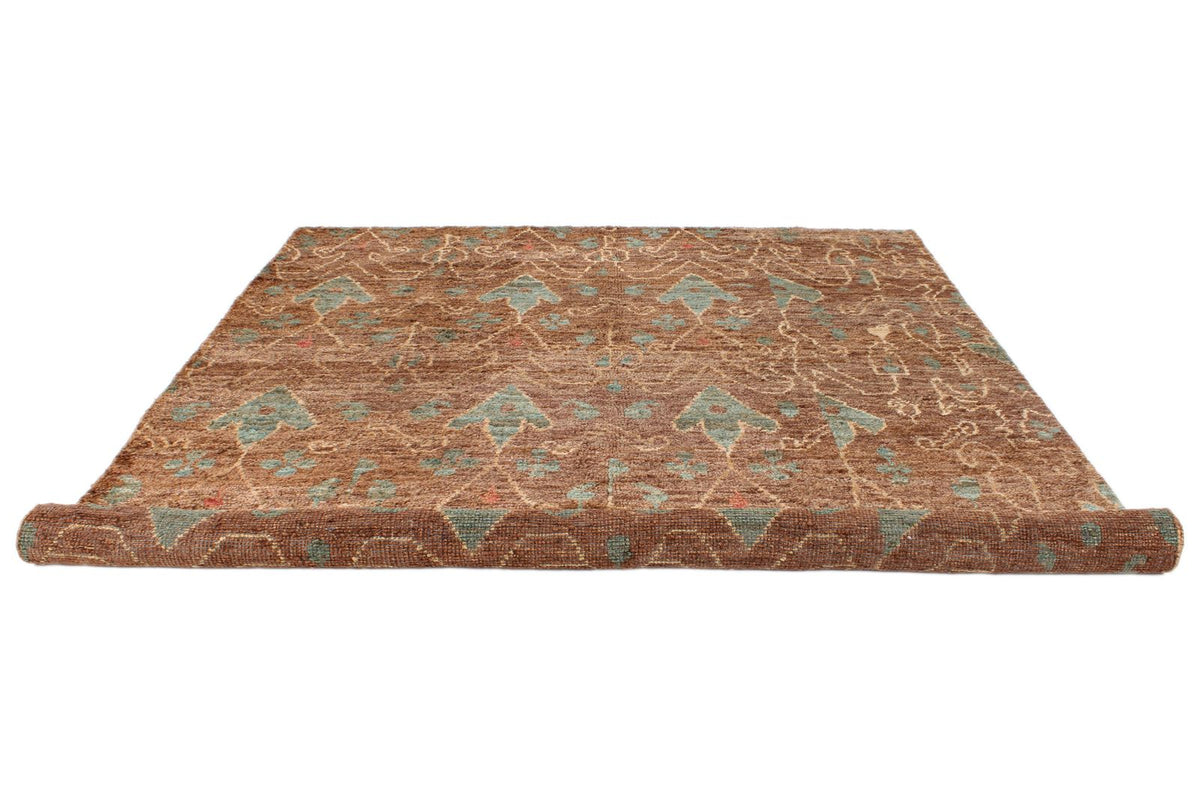 8x10 Brown and Multicolor Modern Contemporary Rug