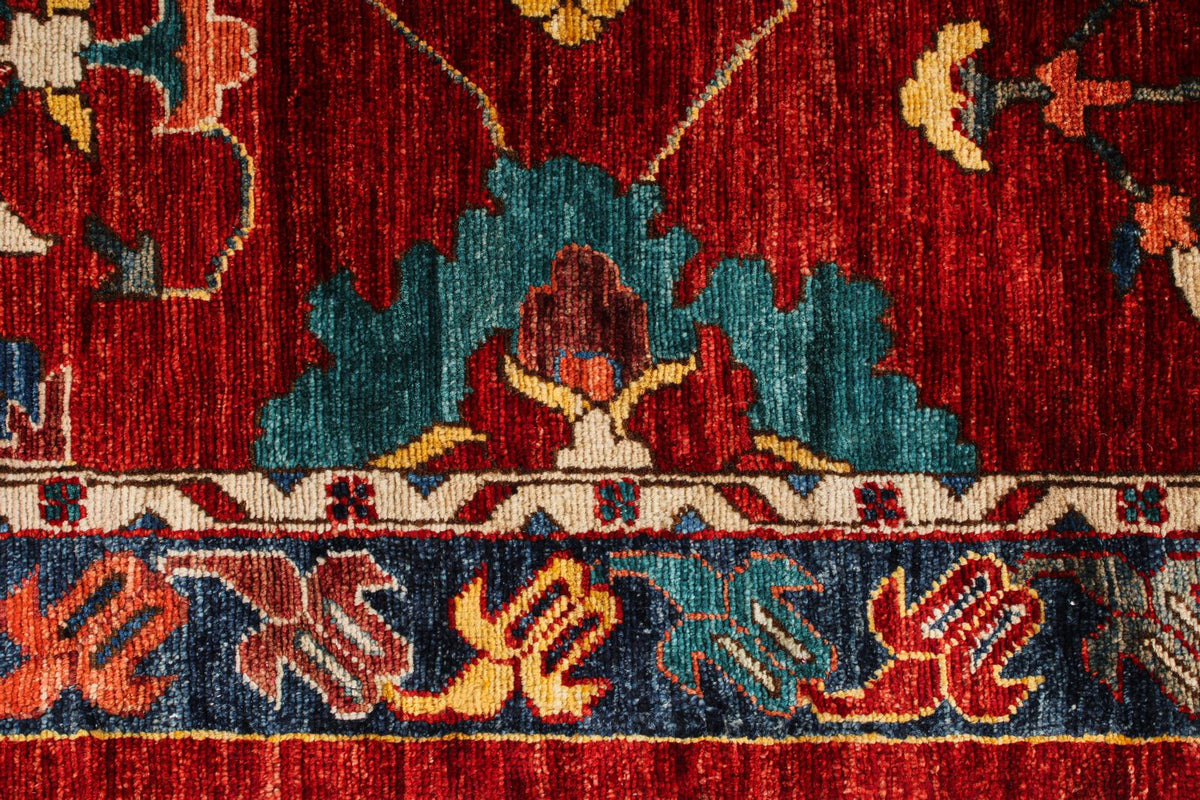 10x15 Red and Multicolor Anatolian Traditional Rug