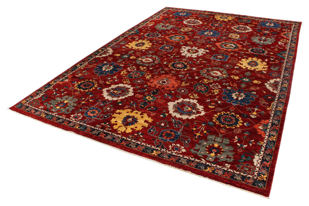 10x15 Red and Multicolor Anatolian Traditional Rug