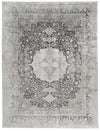 10x13 Silver and Ivory Turkish Antep Rug