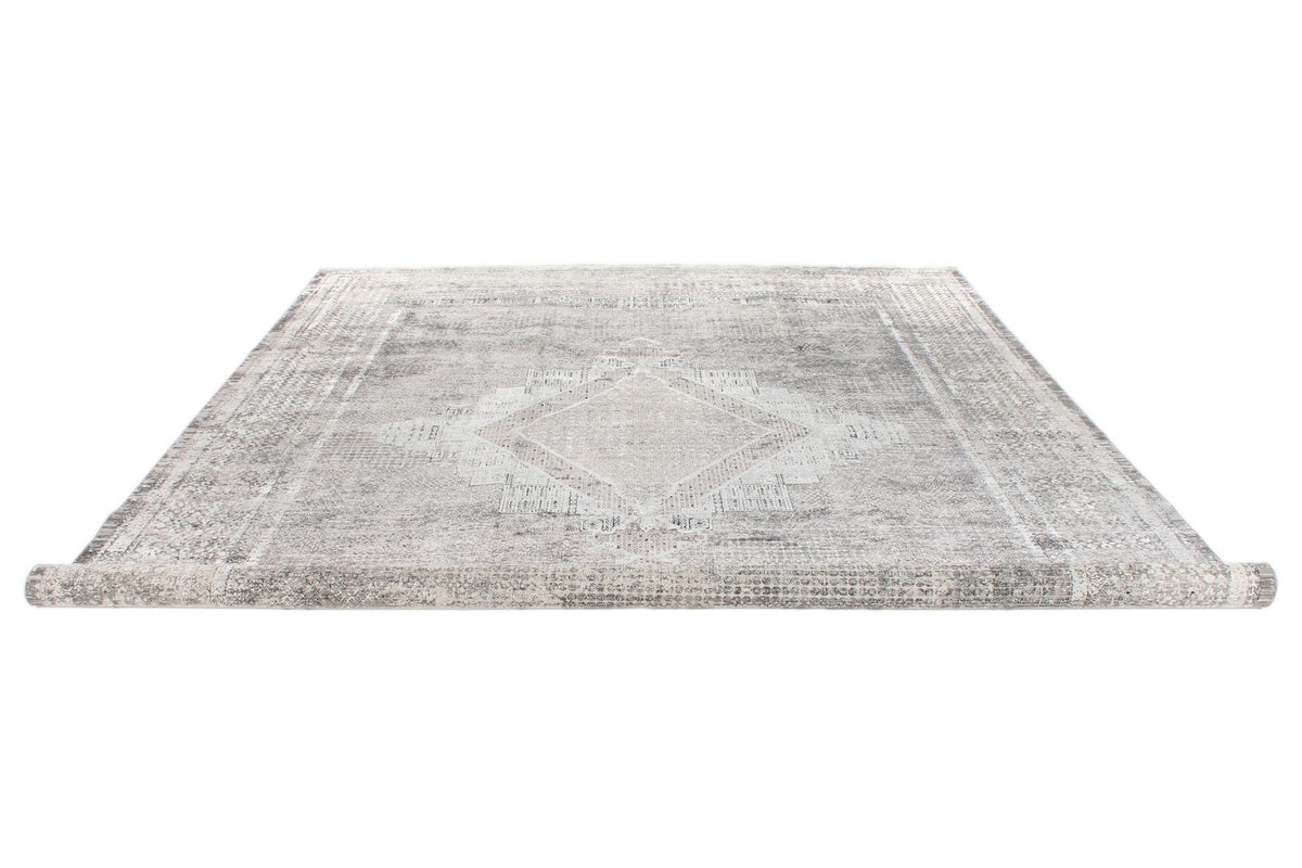 10x13 Silver and Black Turkish Antep Rug
