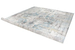 10x13 Silver and Multicolor Turkish Antep Rug