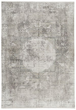 8x11 Ivory and Gray Turkish Antep Rug