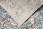 3x10 Silver and Blue Turkish Antep Runner