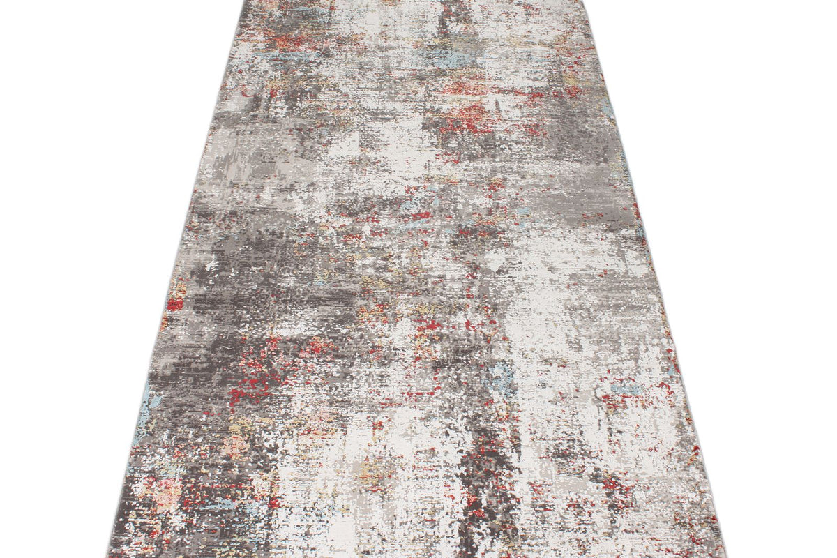 3x10 Gray and Multicolor Turkish Antep Runner