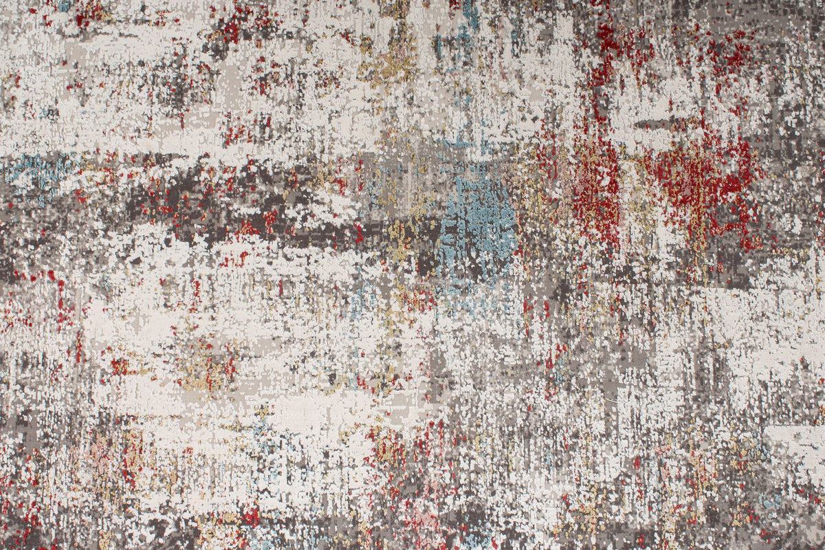 3x10 Gray and Multicolor Turkish Antep Runner