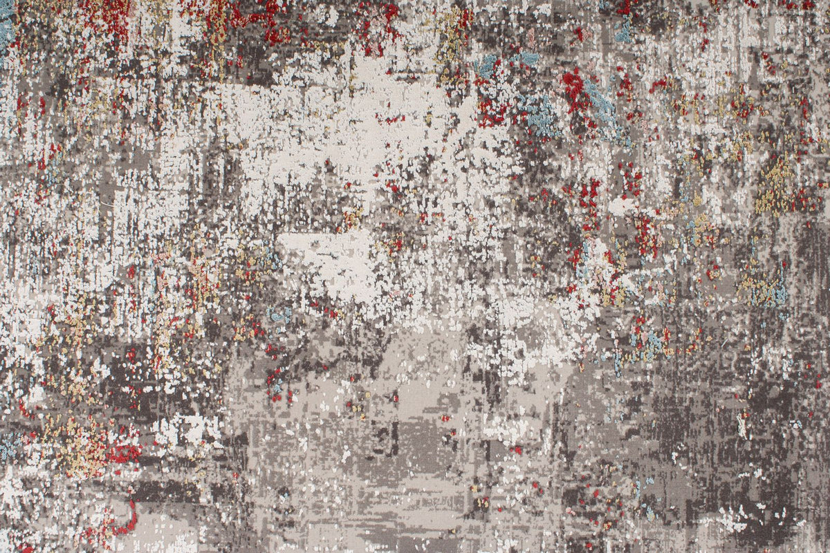 3x10 Gray and Multicolor Turkish Antep Runner
