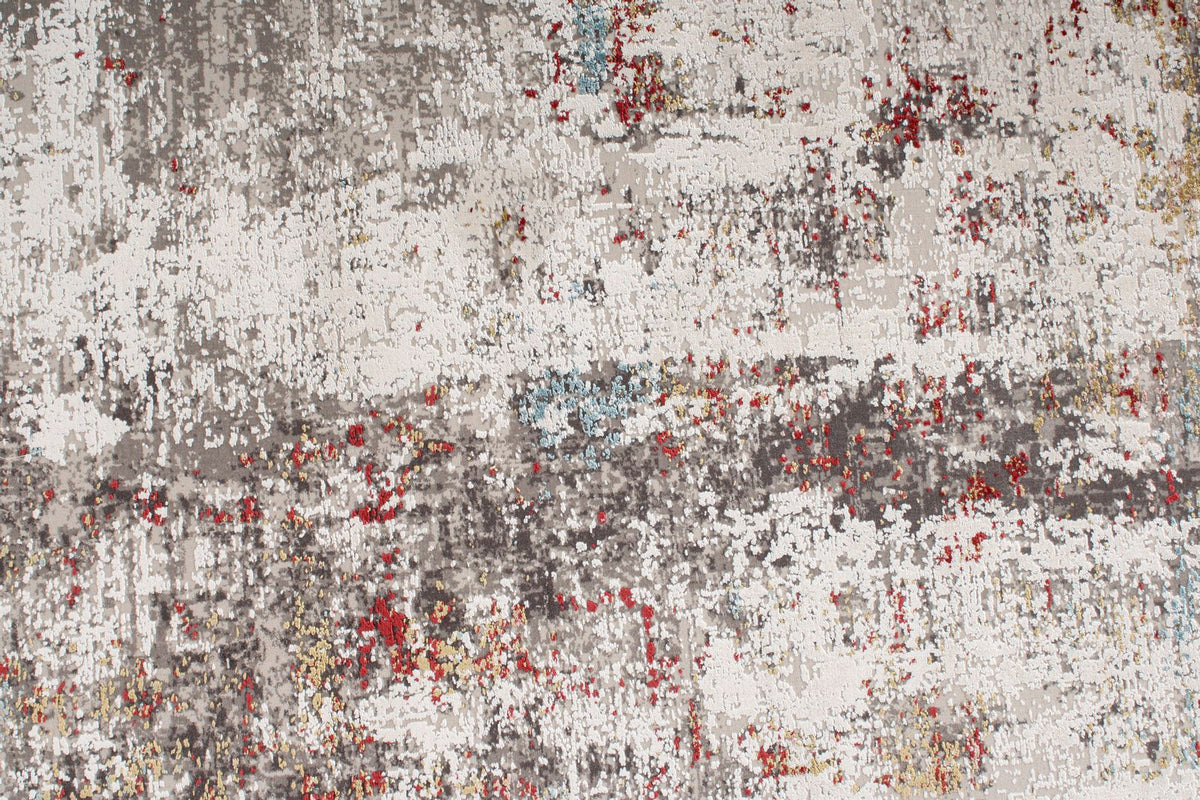 3x10 Gray and Multicolor Turkish Antep Runner