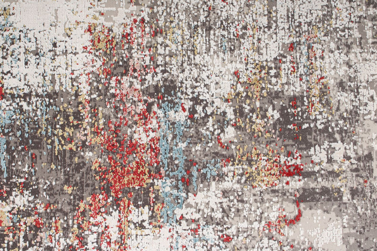 3x10 Gray and Multicolor Turkish Antep Runner