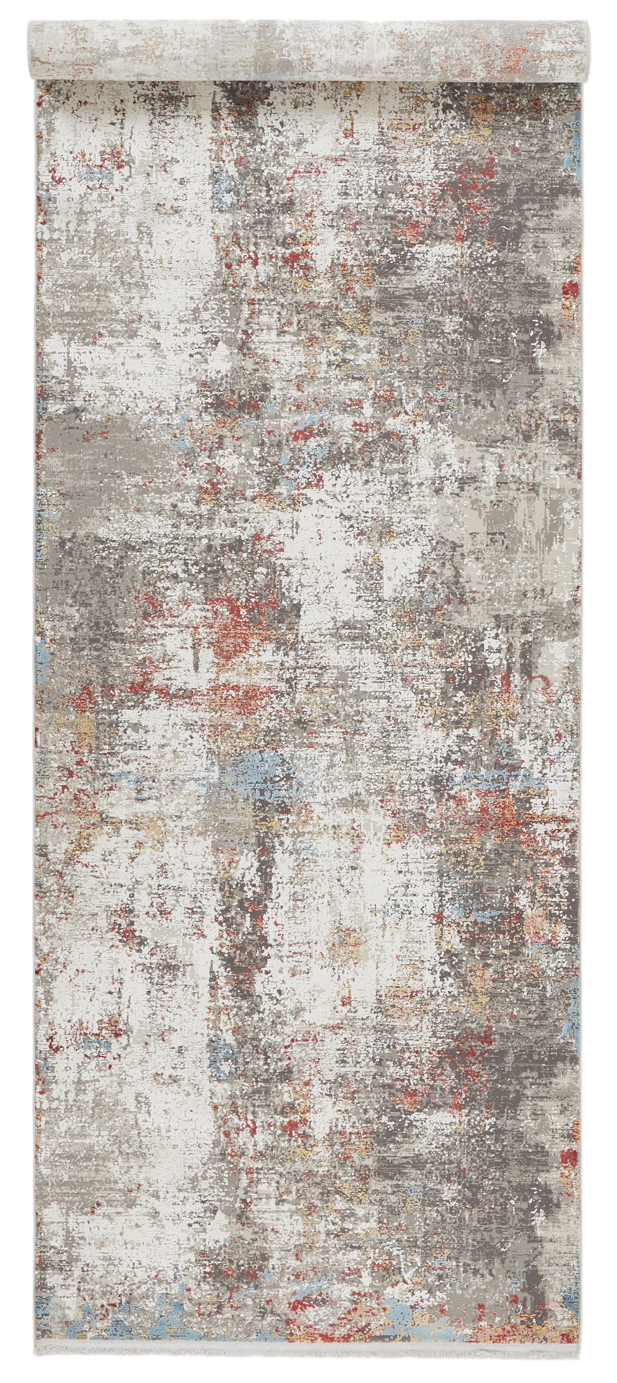 3x10 Gray and Multicolor Turkish Antep Runner