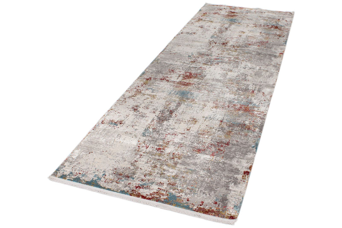 3x10 Gray and Multicolor Turkish Antep Runner