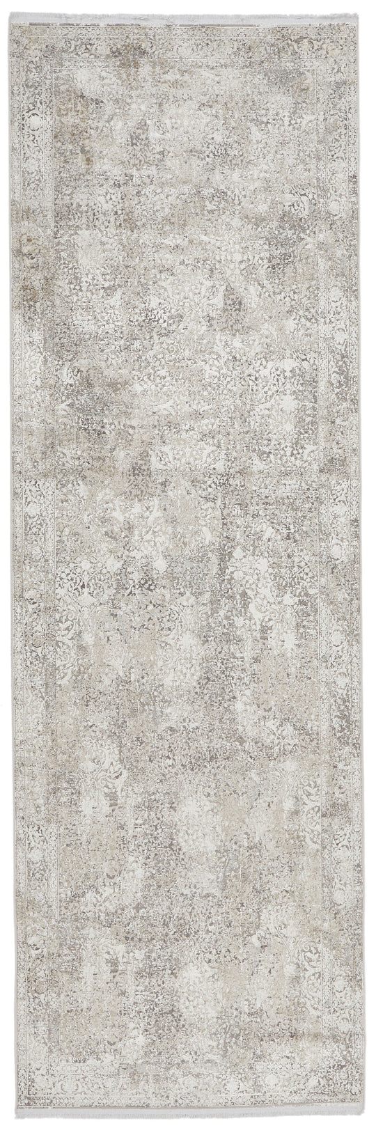 3x10 Silver and Gray Turkish Antep Runner