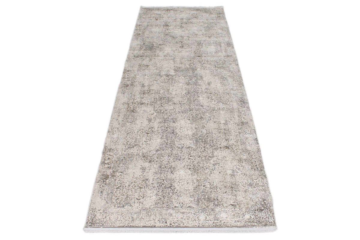 3x10 Silver and Gray Turkish Antep Runner