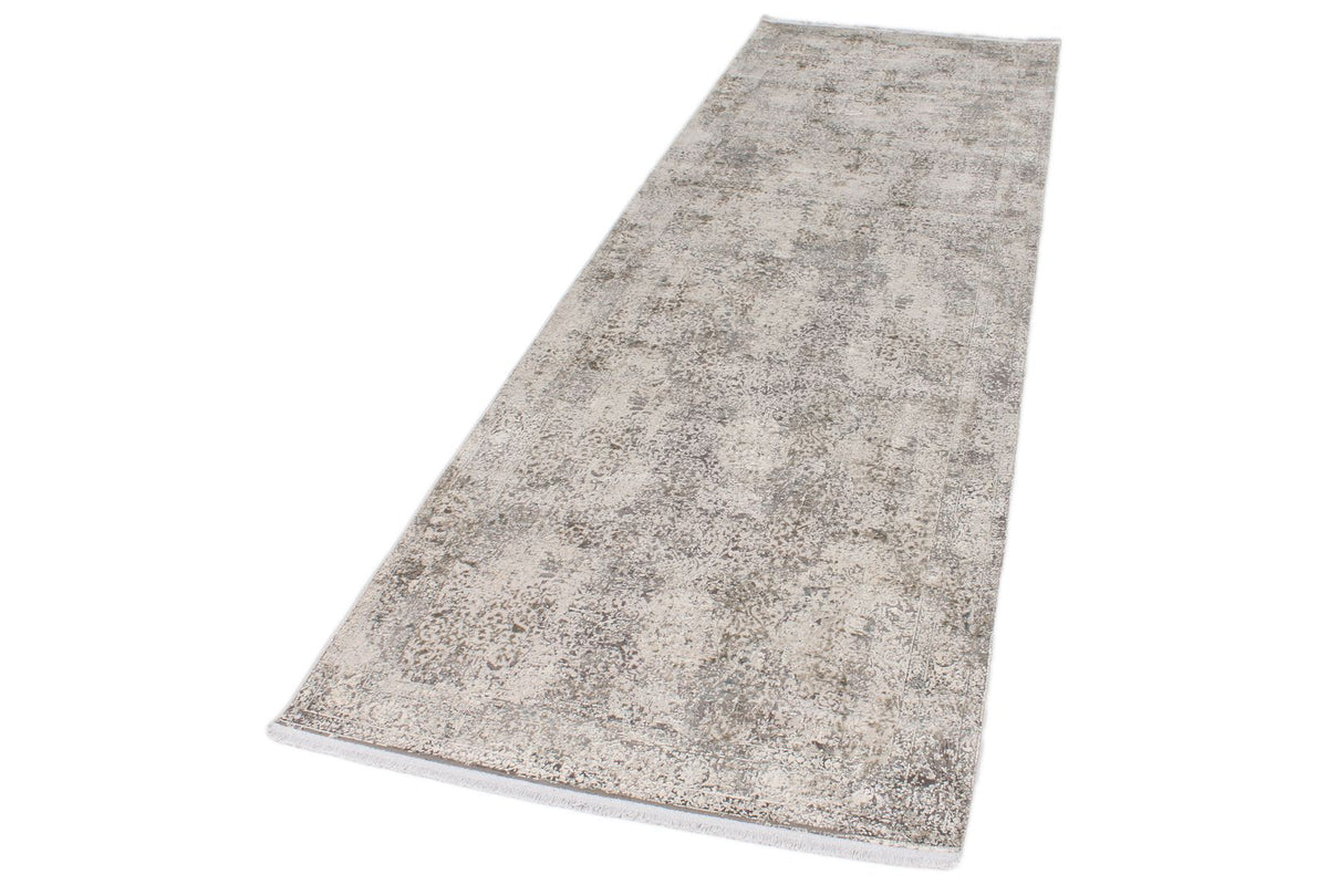 3x10 Silver and Gray Turkish Antep Runner