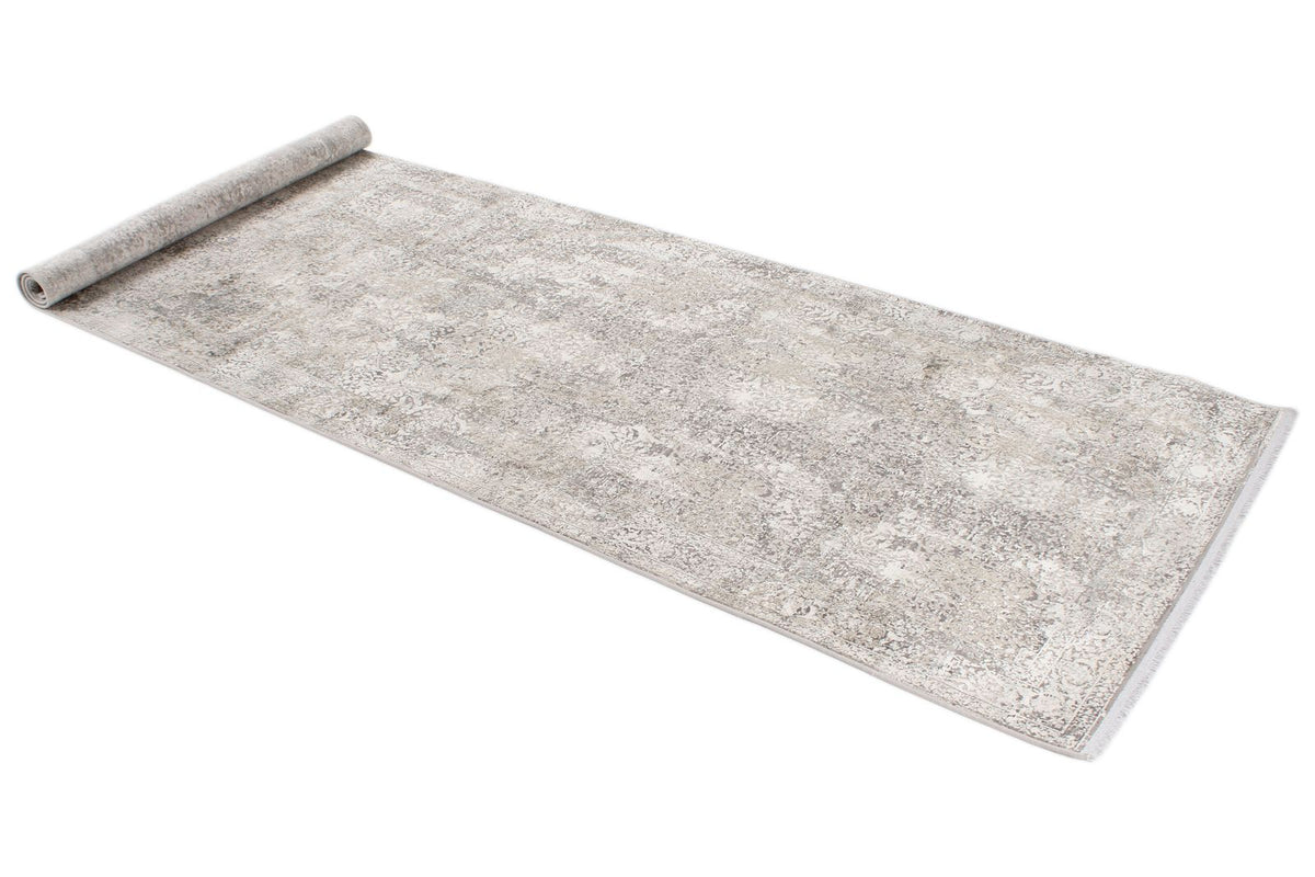 3x10 Silver and Gray Turkish Antep Runner
