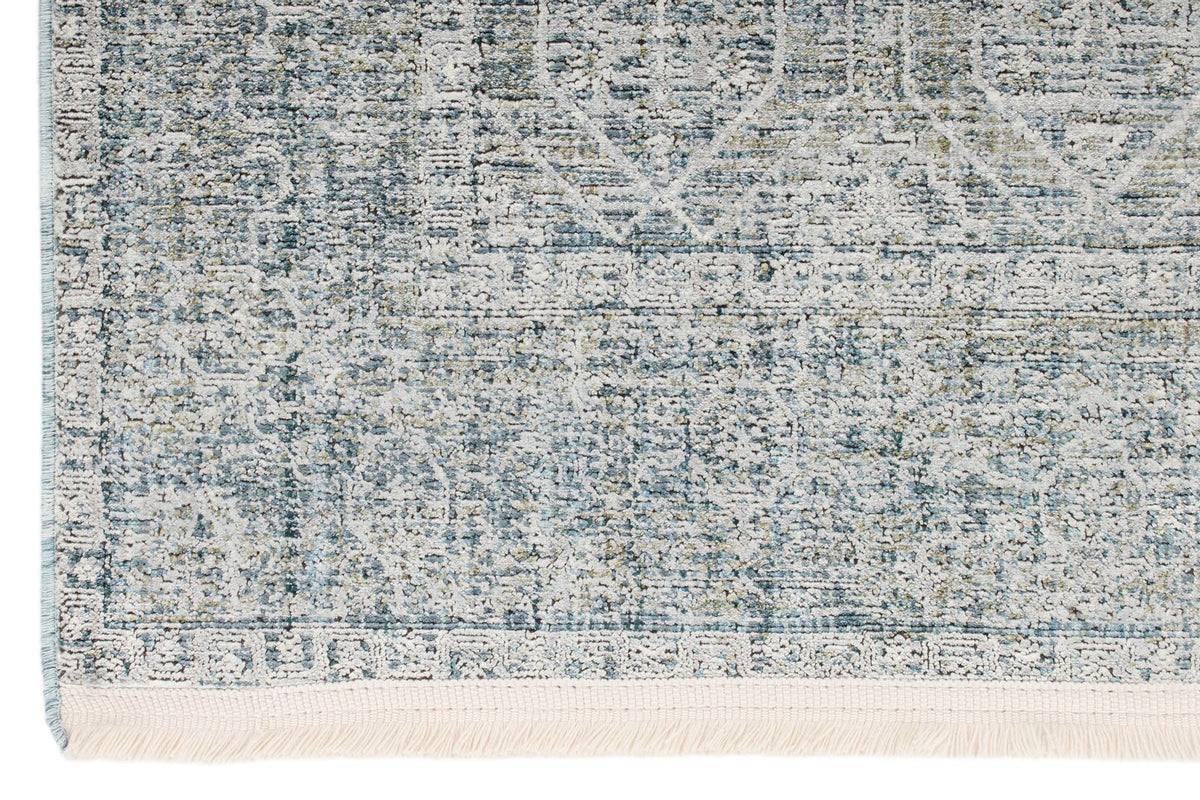 3x10 Silver and Blue Turkish Antep Runner
