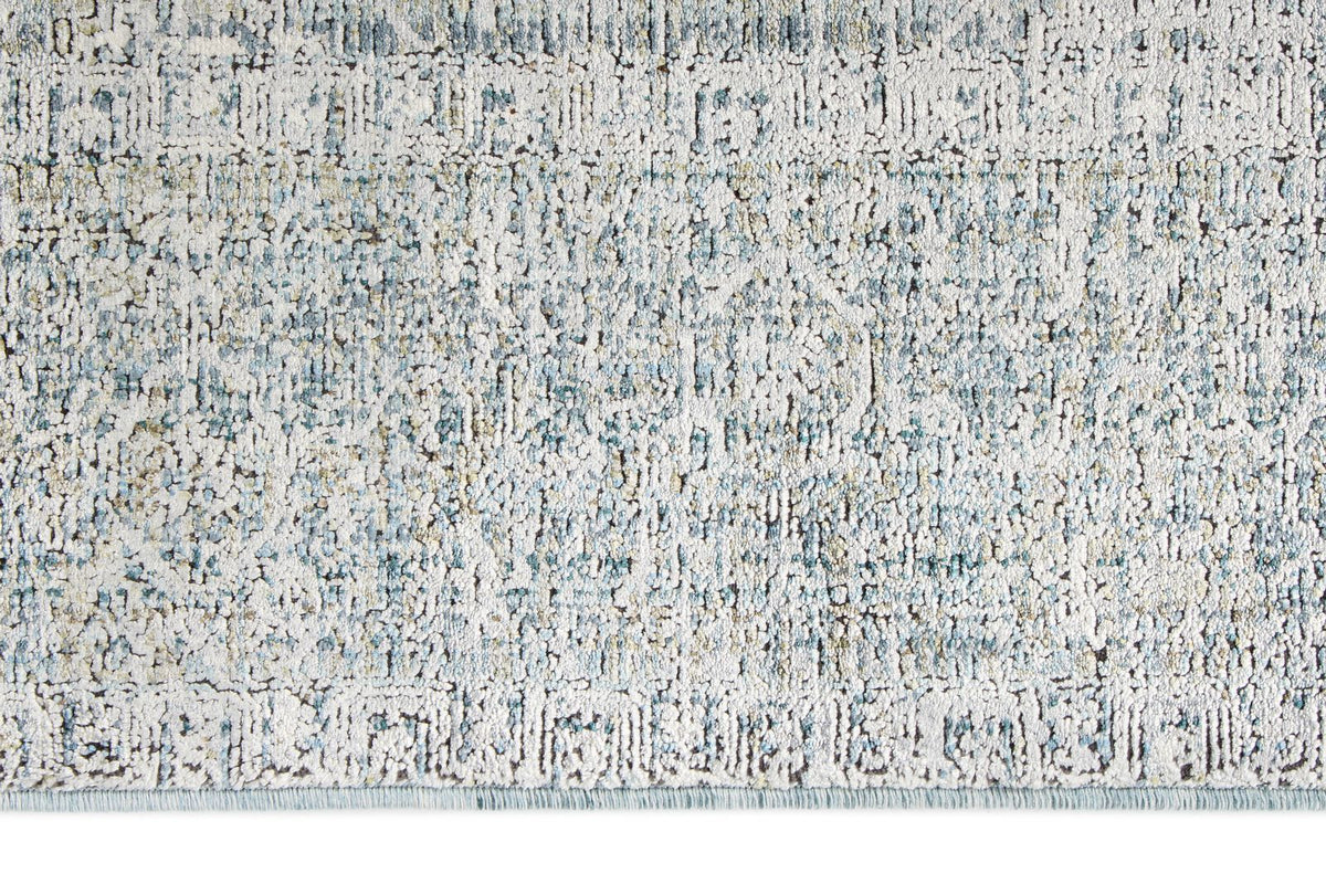 3x10 Silver and Blue Turkish Antep Runner