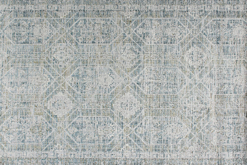 3x10 Silver and Blue Turkish Antep Runner