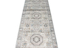 3x10 Silver and Multicolor Turkish Antep Runner