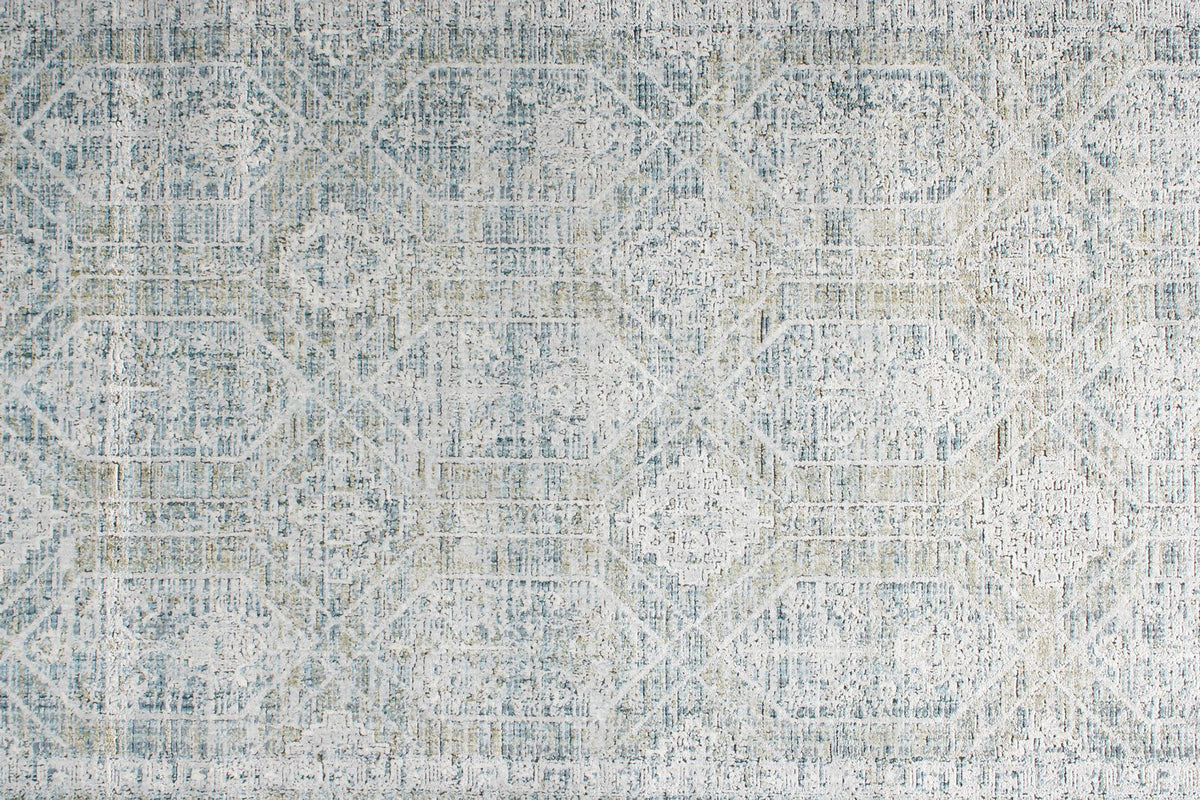 3x10 Silver and Multicolor Turkish Antep Runner