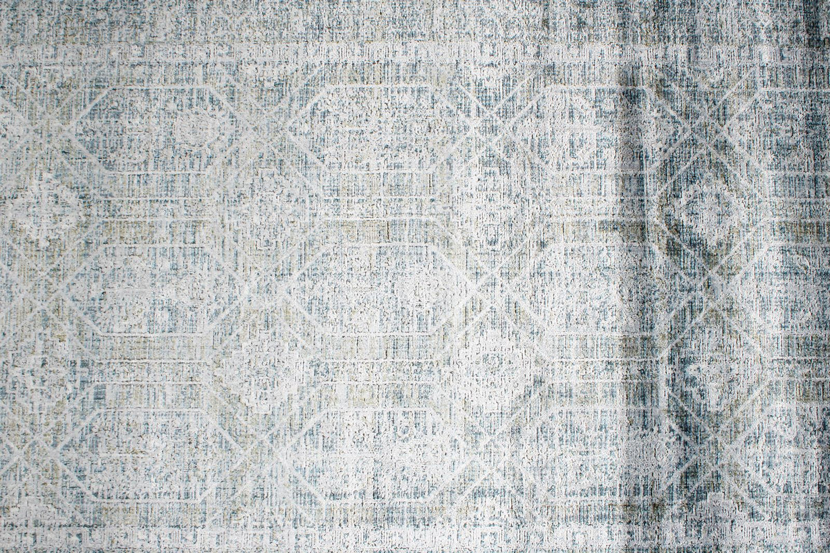 3x10 Silver and Multicolor Turkish Antep Runner