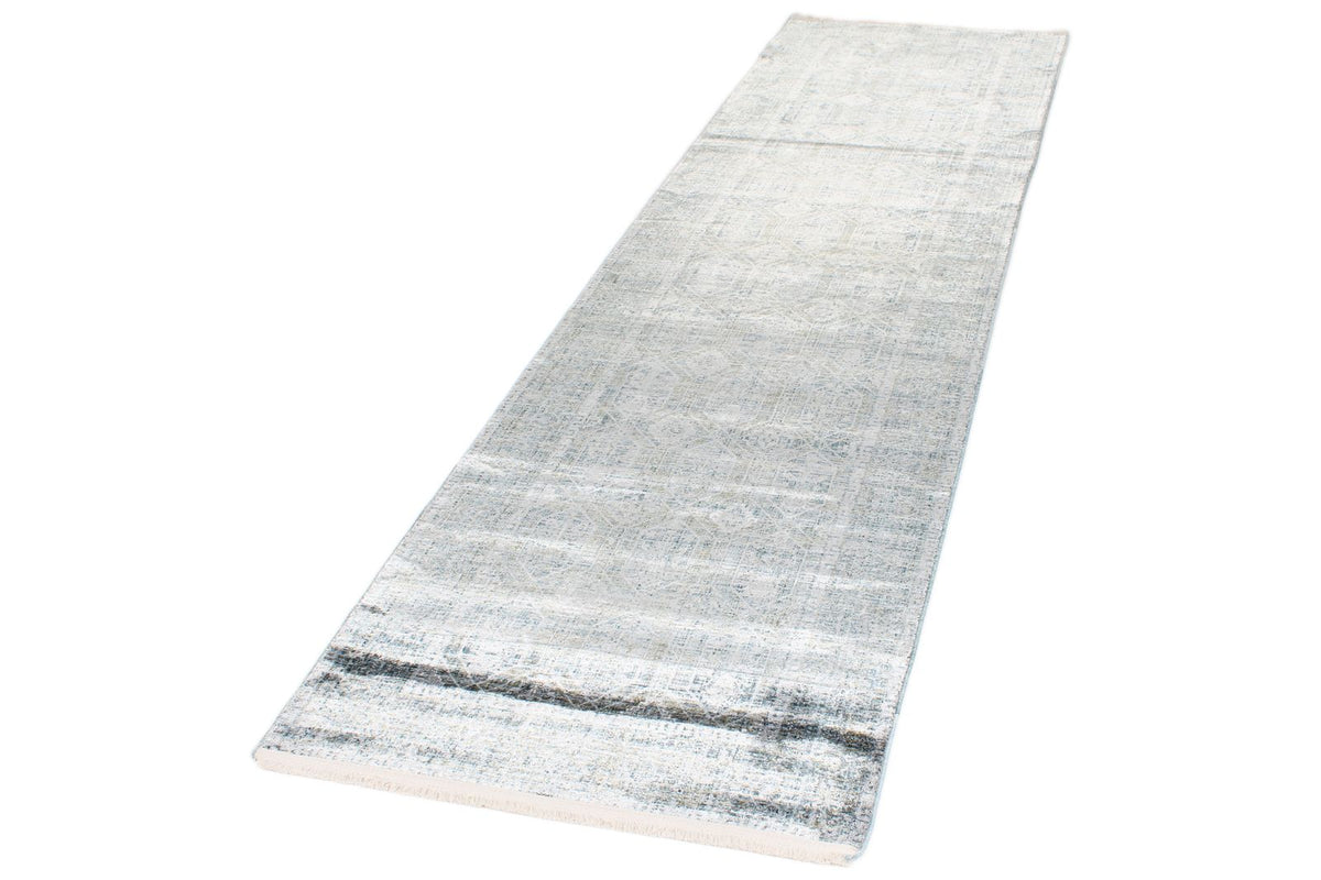 3x10 Silver and Multicolor Turkish Antep Runner