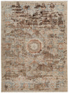 8x11 Brown and Multicolor Turkish Antep Rug