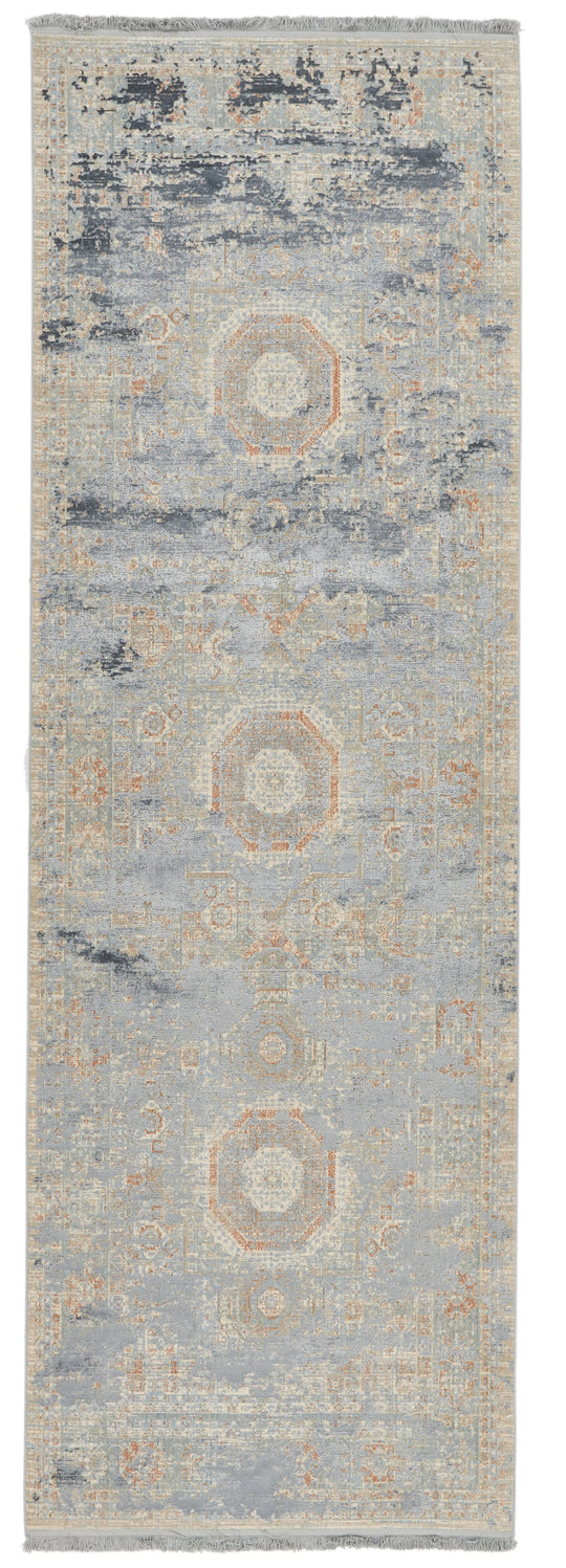 4x10 Ivory and Multicolor Turkish Antep Runner