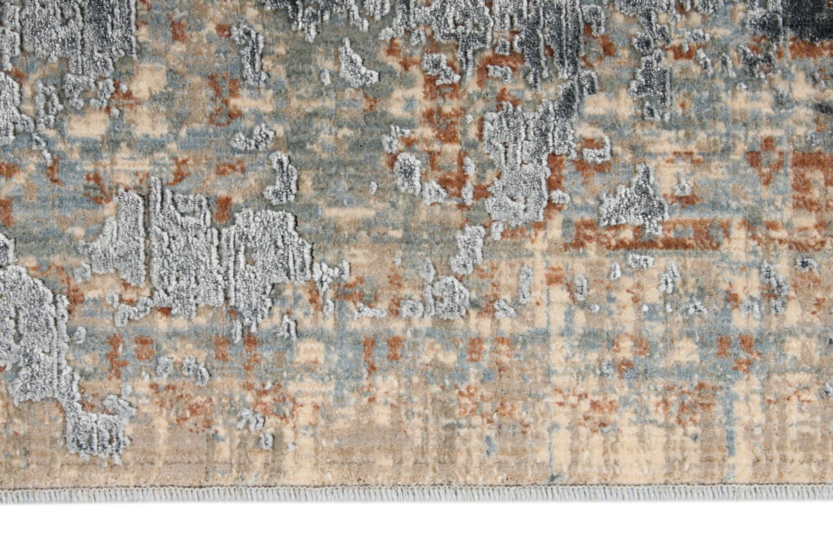 4x10 Ivory and Multicolor Turkish Antep Runner