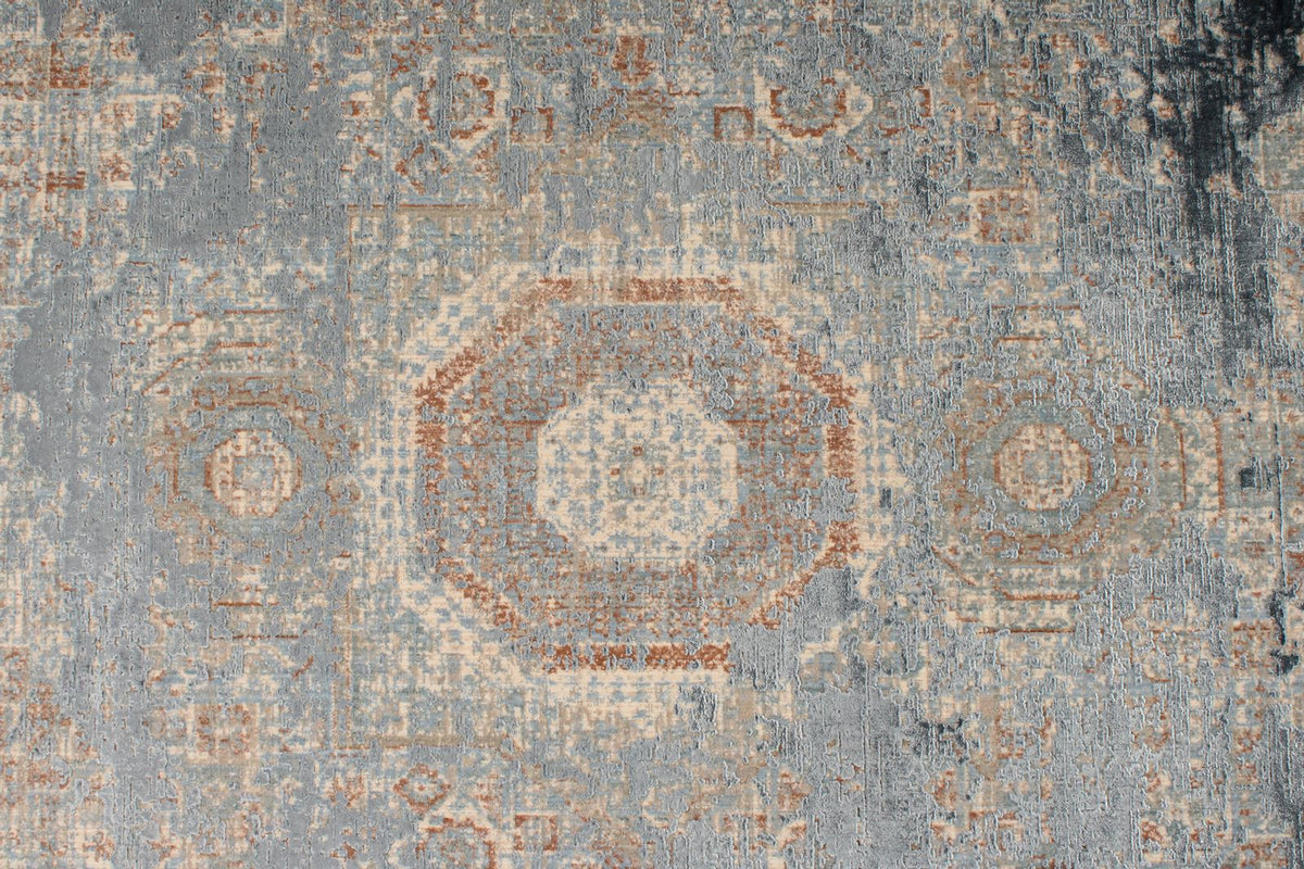 4x10 Ivory and Multicolor Turkish Antep Runner