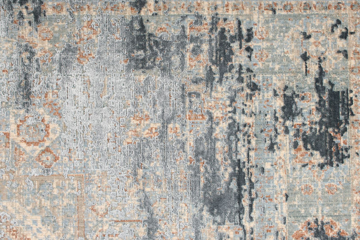4x10 Ivory and Multicolor Turkish Antep Runner