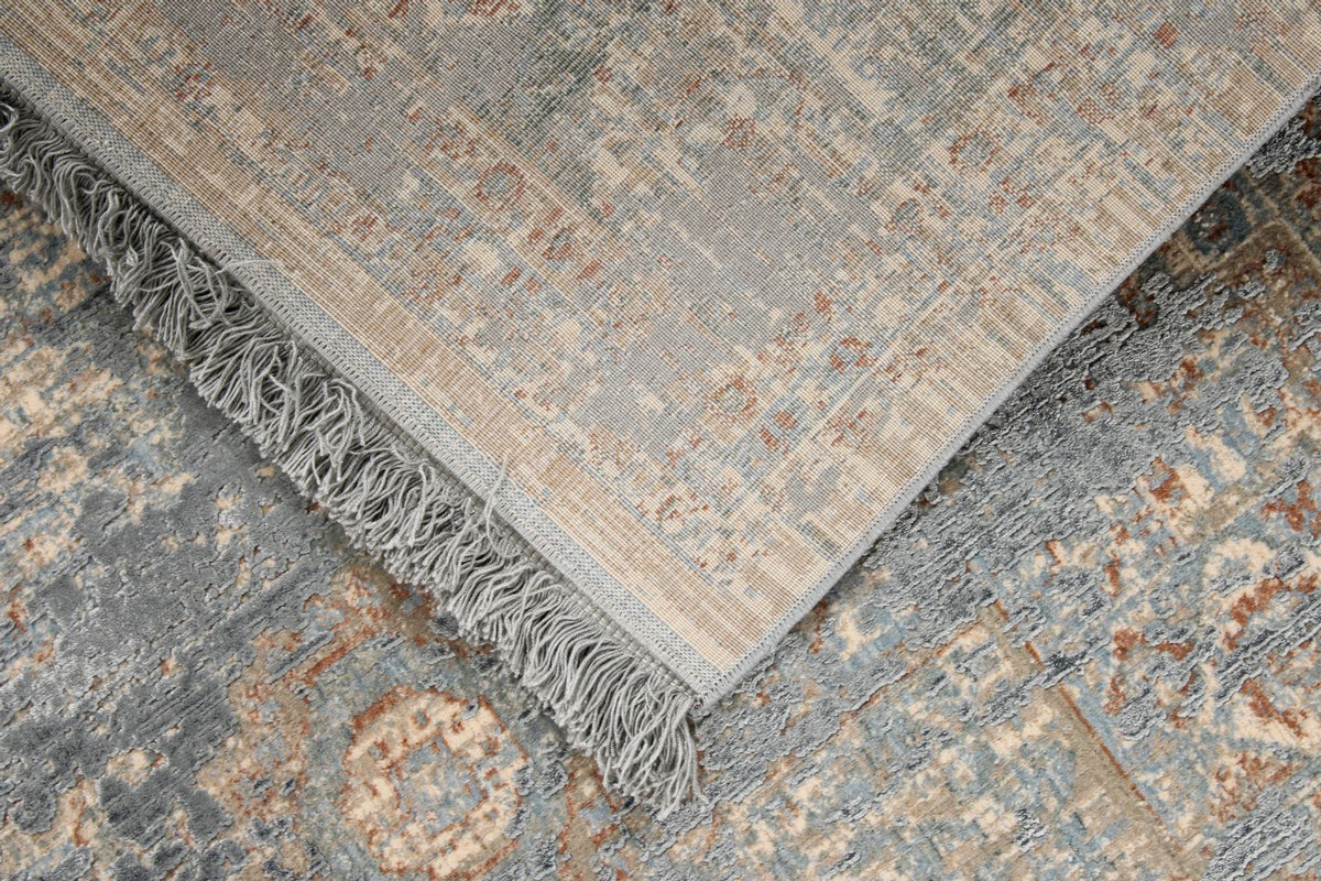 4x10 Ivory and Multicolor Turkish Antep Runner