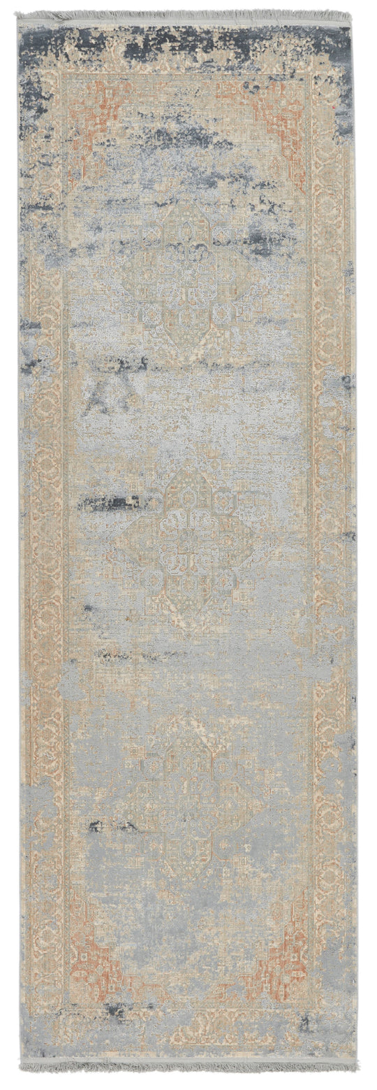 4x10 Beige and Multicolor Turkish Antep Runner