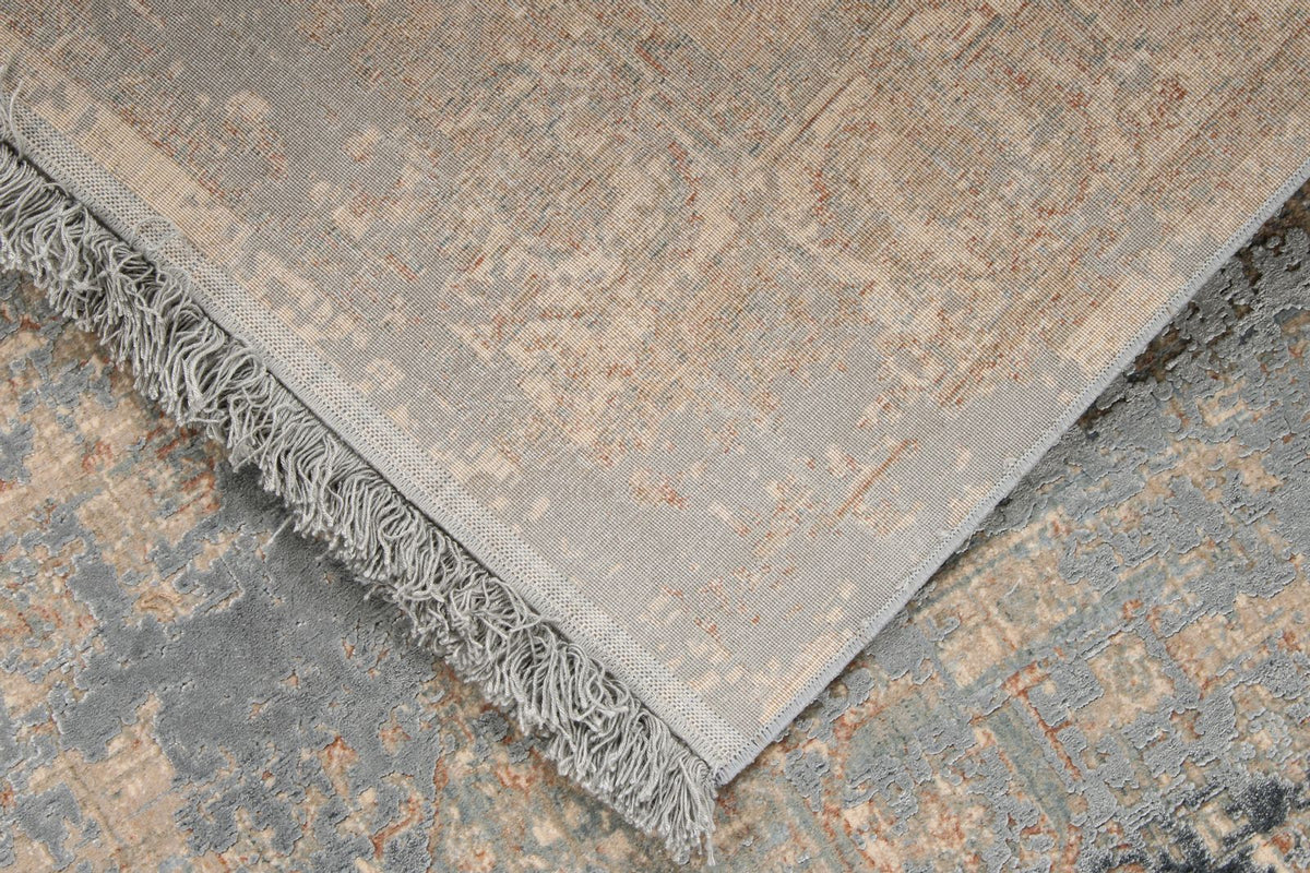 4x10 Beige and Multicolor Turkish Antep Runner