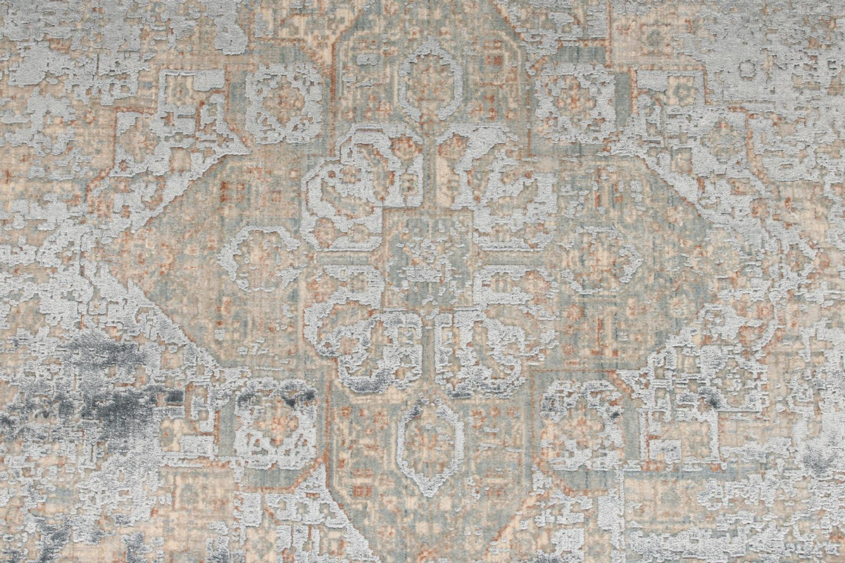 4x10 Beige and Multicolor Turkish Antep Runner